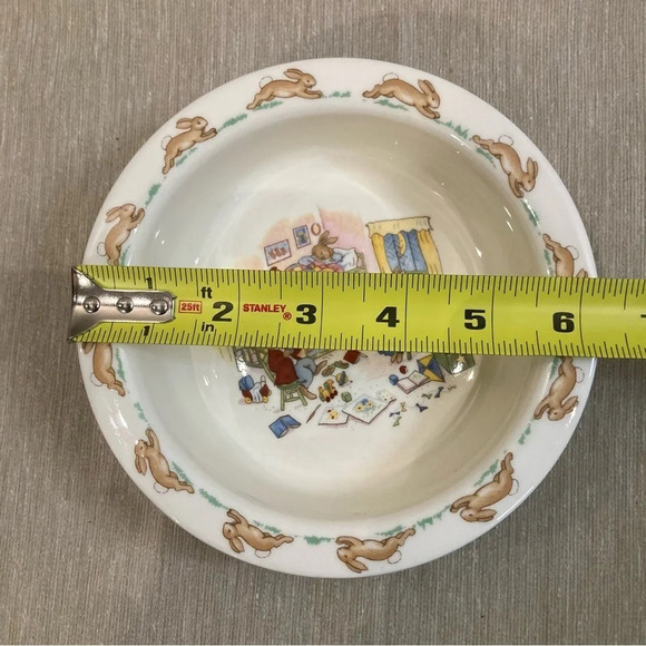 ROYAL DOULTON BUNNYKIN Fine Bone China Cereal Bowl Story Time Motif - Picture 5 of 6